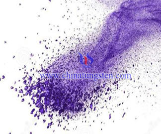 Image d'oxyde de tungstène violet